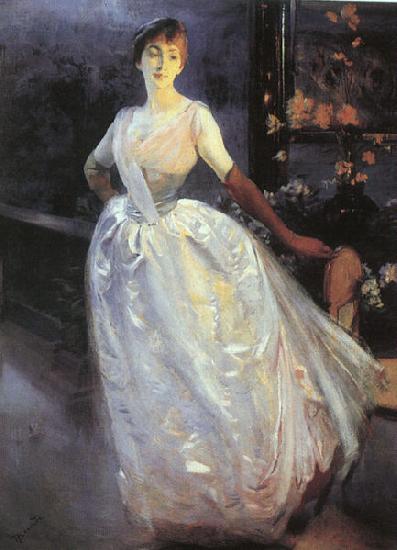 Albert Besnard Portrait of Madame Roger Jourdain Germany oil painting art
